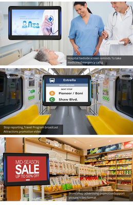 Tablette PC Android POE 15,6 pouces à montage mural RK3566 avec voyant LED pour système de réservation de salle de conférence