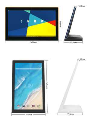 8 pouces kiosque d'affaires en forme de L écran tactile tablette Android PC Service à la clientèle Feedback pour le restaurant de l'hôtel