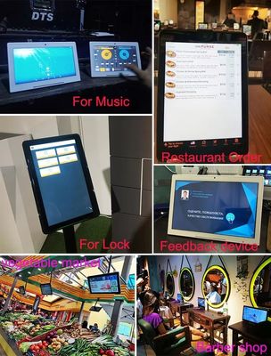 8 pouces kiosque d'affaires en forme de L écran tactile tablette Android PC Service à la clientèle Feedback pour le restaurant de l'hôtel