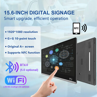 Écran intelligent de salle de classe FHD de 21,5 pouces avec processeur quad-core RK3568 et 4 Go de RAM, 64 Go de stockage