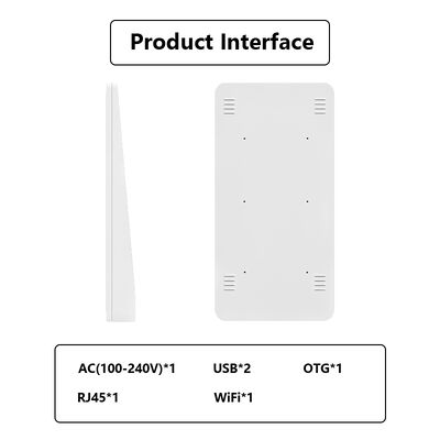 Android 32 pouces 14 SDK intérieur Monture murale IA Affichage numérique Publicité affichage d'écran tactile