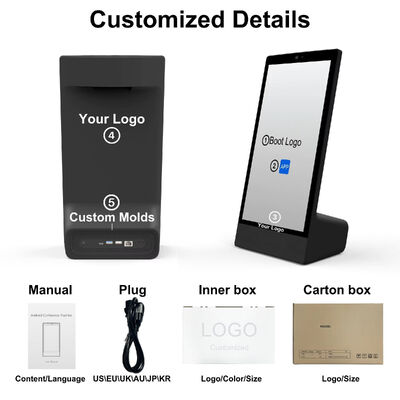 Tablette PC Android 15 pouces de bureau de type L 15,6 pouces 1920x1080 Wi-Fi NFC Écran tactile capacitif 10000mAh Octa Core pour la restauration rapide avec haut-parleur