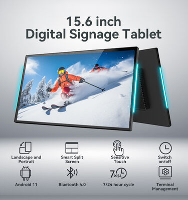 15.6 pouces RK3566 Quad-Core Android Tablet PC avec affichage IPS 1080p et POE NFC RFID support pour les salles de conférence
