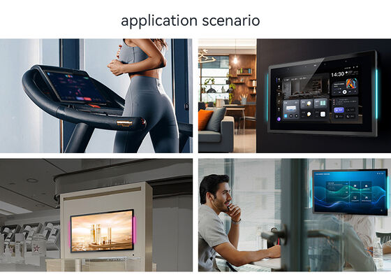 Tablette Android 15,6 pouces, processeur quad-core RK3566 Rockchip, écran tactile, barre lumineuse LED murale pour salle de conférence