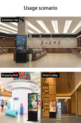 Affichage numérique de signalisation numérique de plancher de 43 pouces affichage publicitaire LCD écran tactile afficheur de kiosque intelligent pour centre commercial