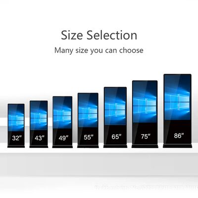 Affichage numérique de signalisation numérique de plancher de 43 pouces affichage publicitaire LCD écran tactile afficheur de kiosque intelligent pour centre commercial