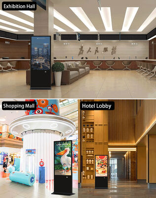 Affichage numérique de signalisation numérique de plancher de 43 pouces affichage publicitaire LCD écran tactile afficheur de kiosque intelligent pour centre commercial