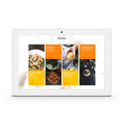 Tablette Android 10 pouces IPS tactile avec processeur RK3288 Quad-Core et slot SIM 4G pour salles de réunion