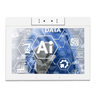 10.1 pouces en forme de L RK3566 POE NFC Android 11 Tablette PC bureau Tablette de commande de restaurant blanche avec double caméra