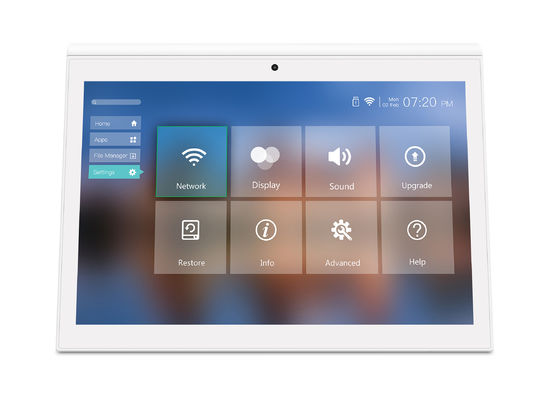 Tablette Android de 10 pouces avec écran double RK3288 bureau POE publicité tablette PC