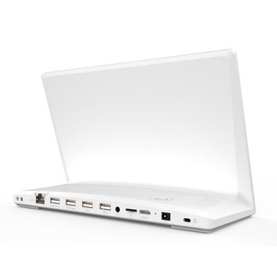 Tablette Android en forme de L de 8 pouces avec écran tactile IPS pour une utilisation commerciale murale
