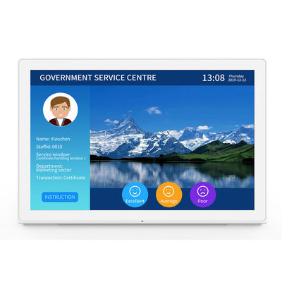 Tablette Android en forme de L de 8 pouces avec écran tactile IPS et quad-core RK3288 pour une utilisation commerciale murale