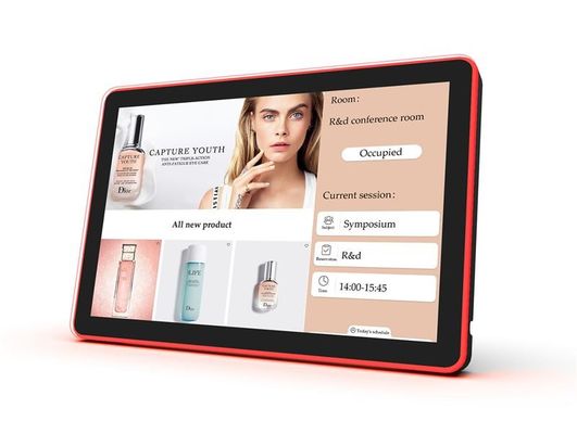 Support mural pour tablette avec processeur Quad Core Android 8.1 et écran tactile capacitif 10 points pour la gestion de salle de réunion