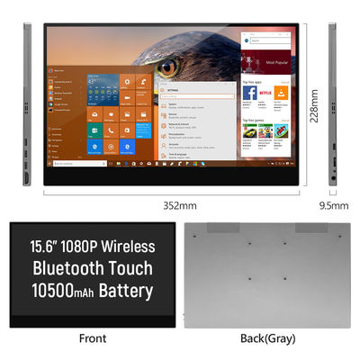 Moniteur portable sans fil à écran tactile fin de 11 mm avec écran Full HD