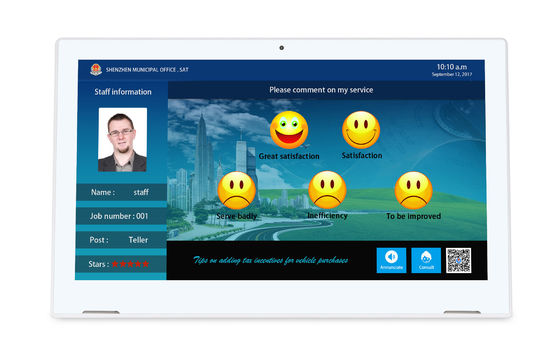 L forme 1920x1080 13,3 pouces tablette Android tout en un avec écran tactile WIFI RJ45