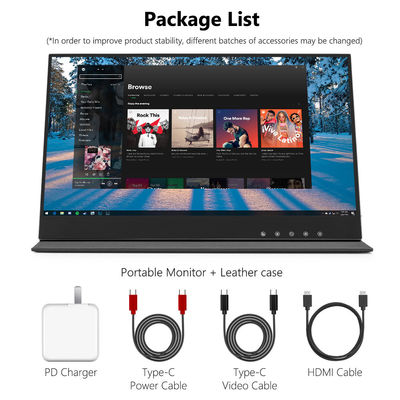 Moniteur tactile professionnel sans fil de type C avec connectivité Bluetooth