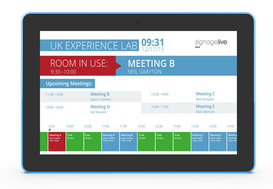 RK3288 Tablette Android quad-core avec 10 points de contact capacitif et barre lumineuse LED pour une utilisation industrielle