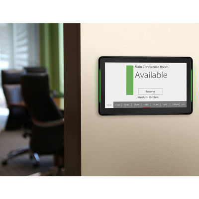 Tablette Android 10,1 pouces montée au mur avec NFC et POE, dotée d'une barre lumineuse LED pour les salles de réunion