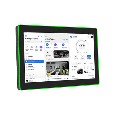 Qualité  13.3Inch Wall Mounted Conference Room Tablet NFC/RFID POE Commercial Android Tablet Surrounding Led Light usine