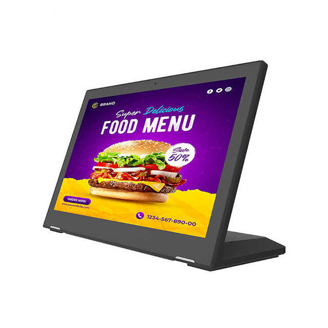 Self-service RK3566 Processeur Tablette pour la commande de restaurant 13.3 pouces POE NFC RGB LED Light Bar 5MP Caméra Android 11
