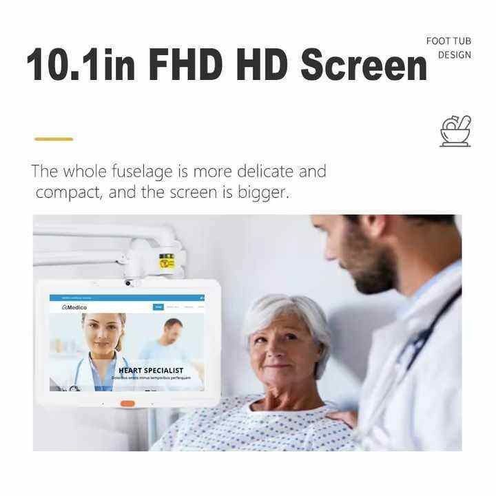 Utilisation médicale Tablette Android 10.1 pouces tablette médicale pc android pour l' hôpital