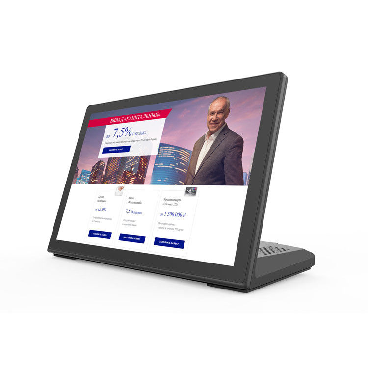 Tablette Android de 10 pouces en forme de L 1080p avec PoE HDMI pour le commerce