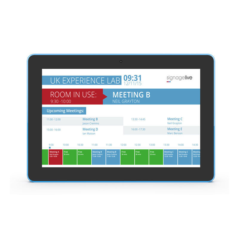10.1 pouces IPS POE Powered Android Tablet PC avec RK3288 Quad Core pour la salle de réunion