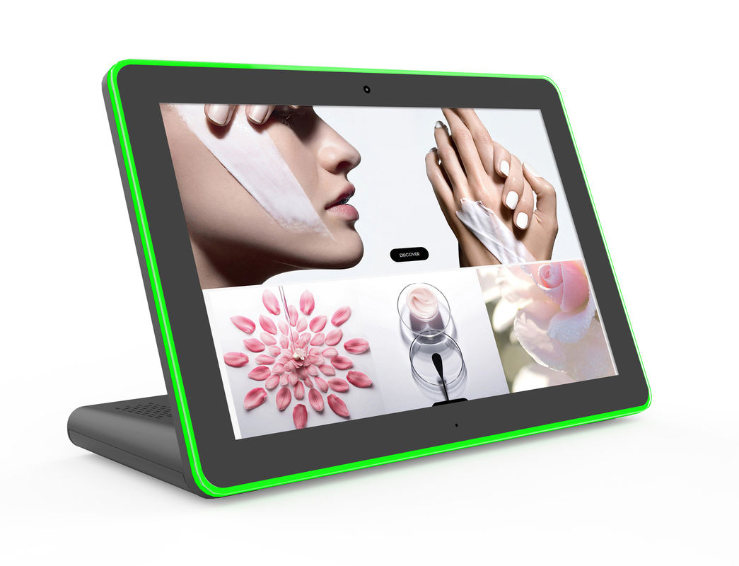 PC tout-en-un tactile Android 8.1 de 10,1 pouces avec barre lumineuse LED et processeur Quad Core Cortex A7